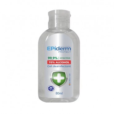 Gel antibacterian, dezinfectant pentru maini 80 ml, EPIderm AVIZ 