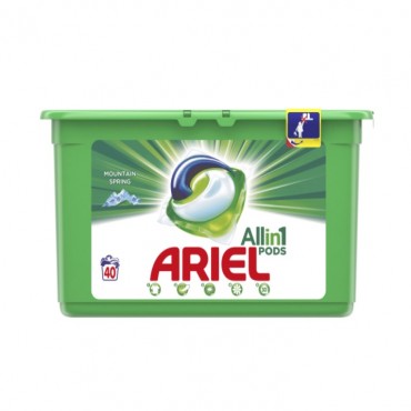 Detergent capsule Ariel Regular Mountain Spring 40x27 ml