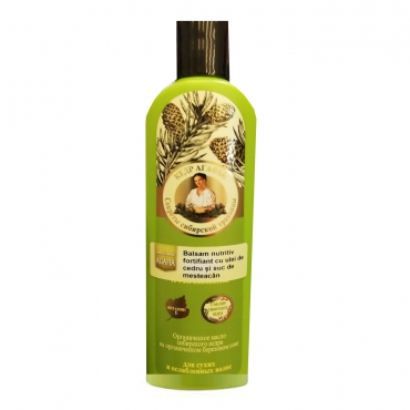 Balsam nutritiv fortifiant cu ulei de cedru, extract de stejar Agafia, 280 ml