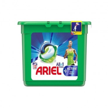 Detergent capsule Ariel All in One PODS Active Deo fresh, 13x27,1 ml