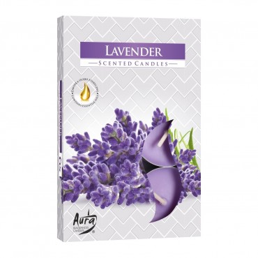 Candela tip pastila set 6 lumanari parfumate aroma Lavanda