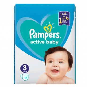 Scutece Pampers Active Baby nr.3 15/set