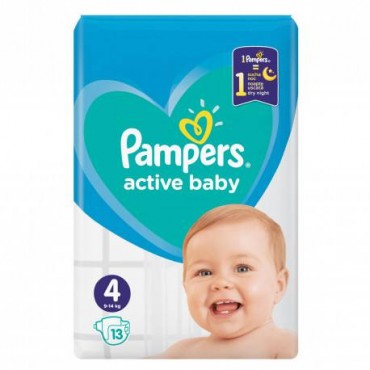 Scutece Pampers Active Baby Dry nr.4 13/set