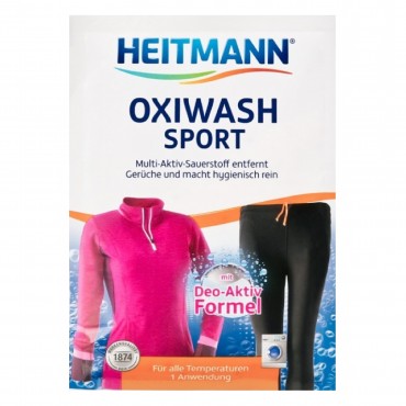 Praf concentrat Oxy-Sport pentru dizolvarea petelor  si mirosurilor 50g Heitmann