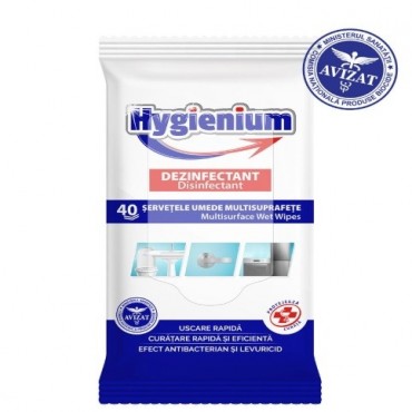 Servetele umede Dezinfectante multisuprafete Hygienium 40 file